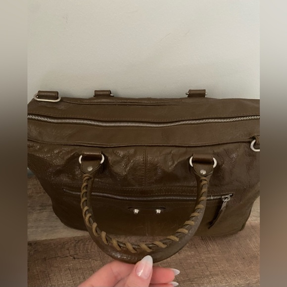 Authentic Balenciaga Agneau Classic - Brown - Uni-sex Briefcase / Travel Bag - Picture 5 of 10